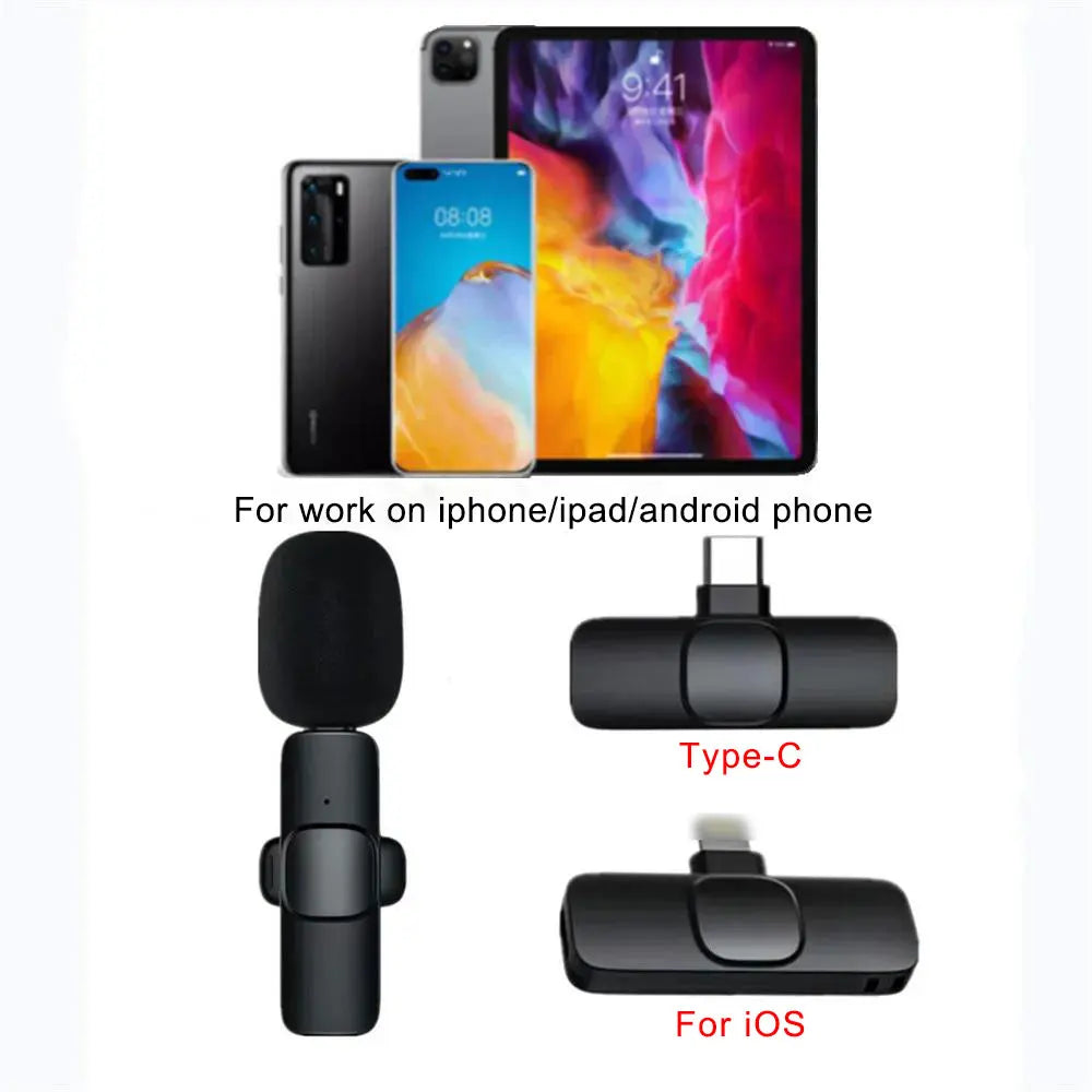 AirMic Mini™ Wireless Lavalier Microphone for iPhone & Android