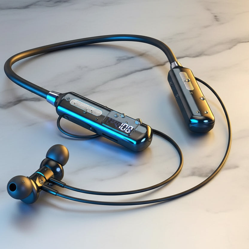 EARDECO Sports Chip Bluetooth Earphones, Waterproof, Steps & Calorie Tracker