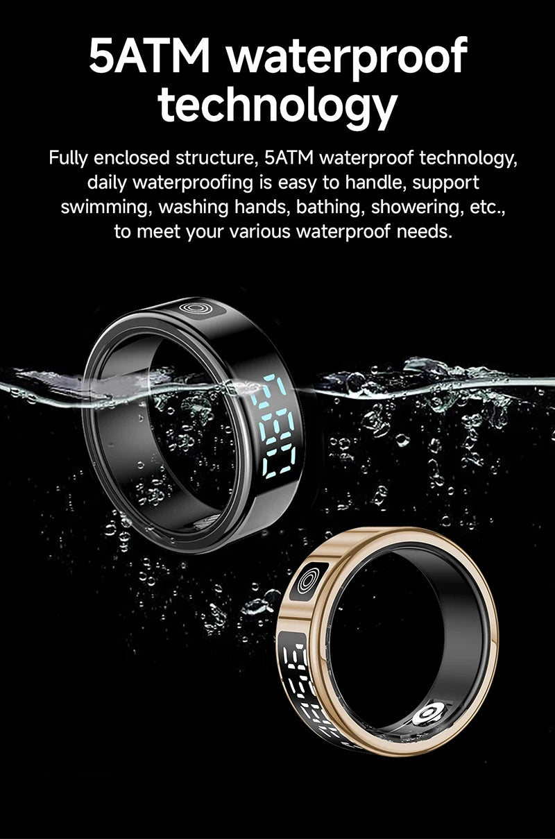 Xiaomi Smart Fitness Ring with Health Tracking & LED Display