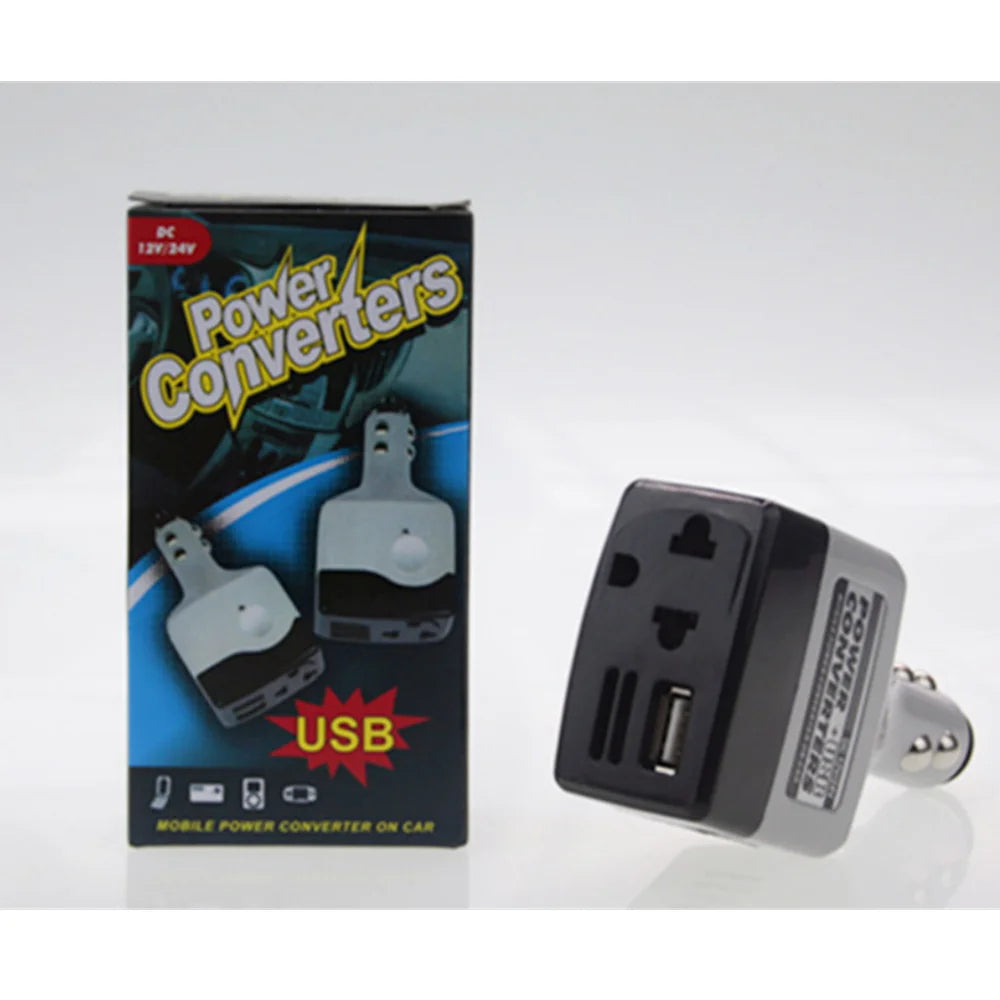 Car Power Converter Universal 12V/24V to 220V Inverter Power Transformer