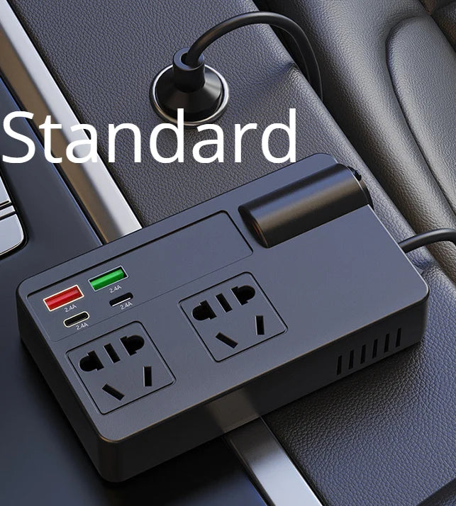 2026 NEW Car Inverter. DC 12V/24V to 110V/220V Multi-Functional Power Converter