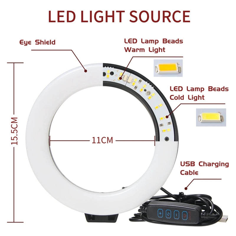 6" RGB LED Light Panel with Tripod Ideal for Video, Live Streaming & Studio