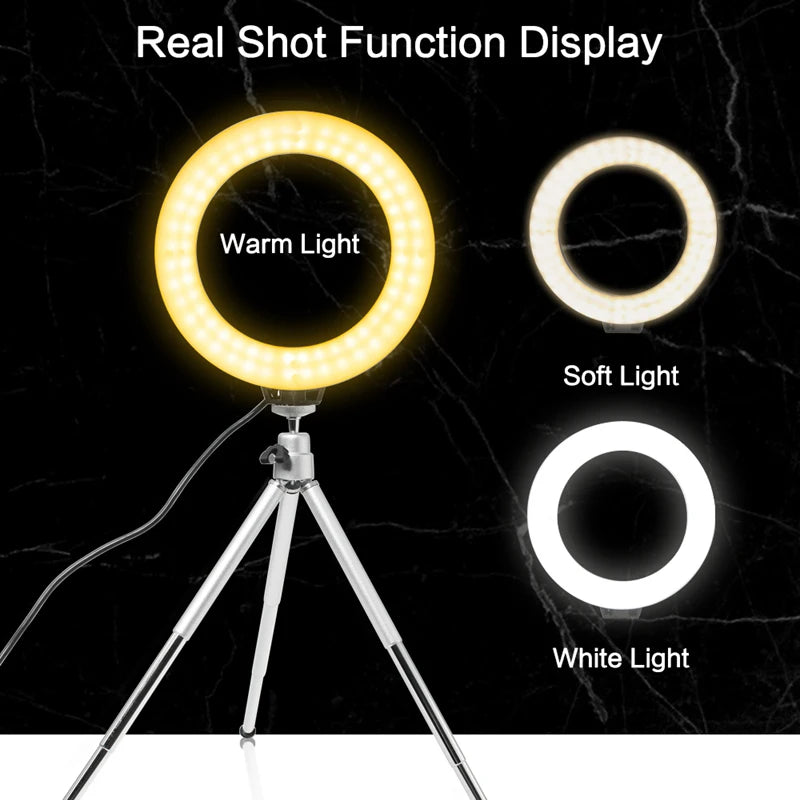 6" RGB LED Light Panel with Tripod Ideal for Video, Live Streaming & Studio