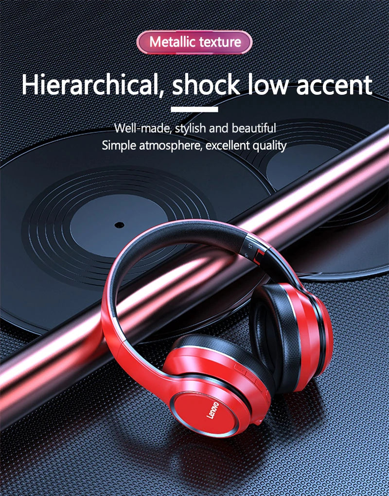 Lenovo HD200 Wireless Bluetooth Headphones