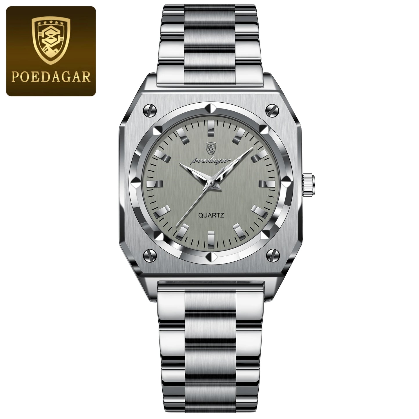 POEDAGAR Luxury Square Women’s Quartz Watch