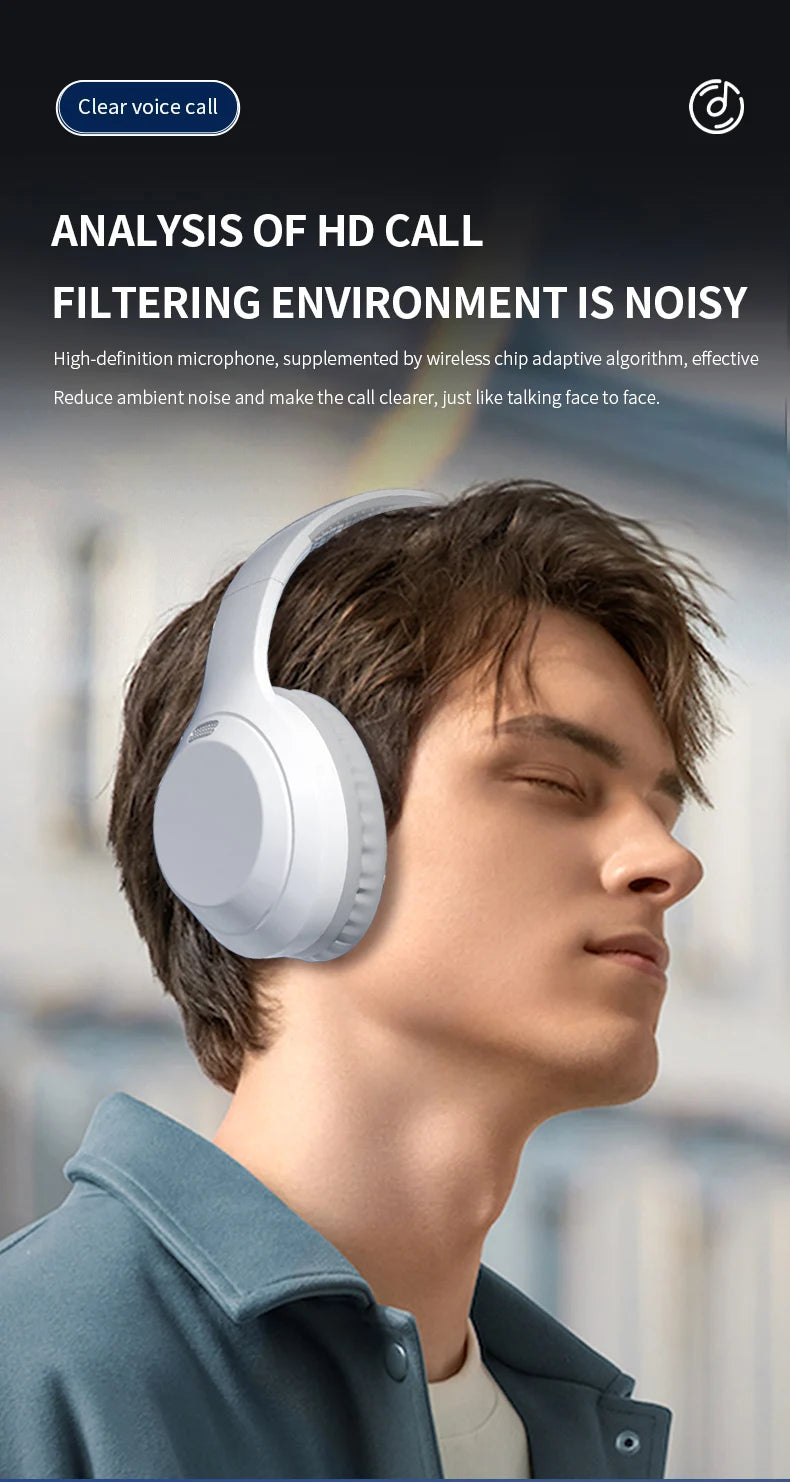 Xiaomi 5W Wireless Bluetooth Headphones with Mic | Foldable Over-Ear Headset