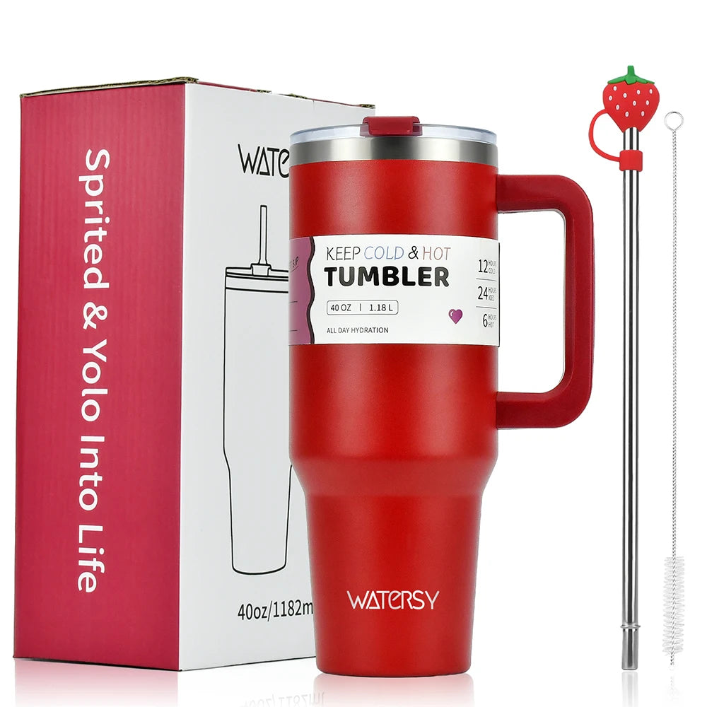 Stainless Steel Tumbler – 30oz/40oz Double-Wall Thermal Bottle