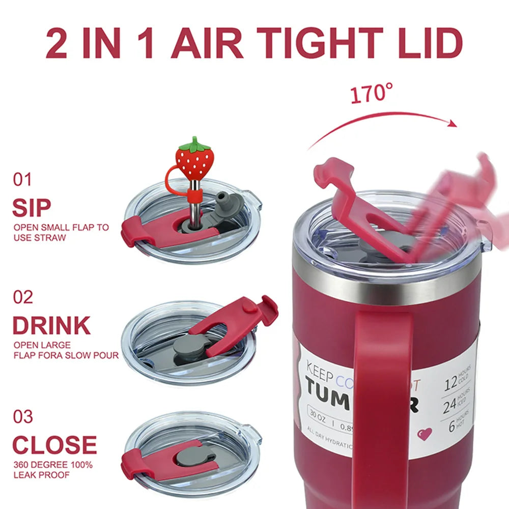 Stainless Steel Tumbler – 30oz/40oz Double-Wall Thermal Bottle