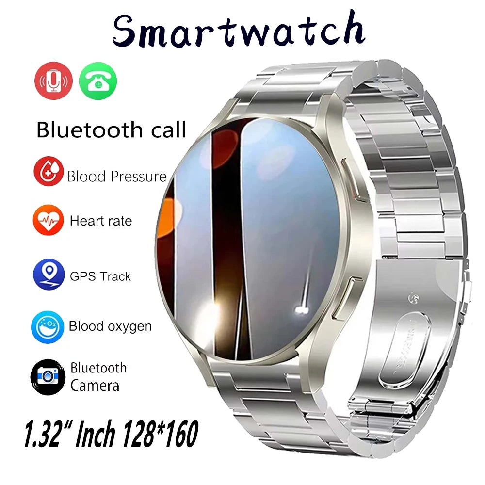 2025 Smart Business Watch for Men, 1.32” Bluetooth Call, Health Monitor, Fitness Tracker