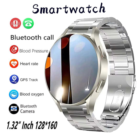 2025 Smart Business Watch for Men, 1.32” Bluetooth Call, Health Monitor, Fitness Tracker