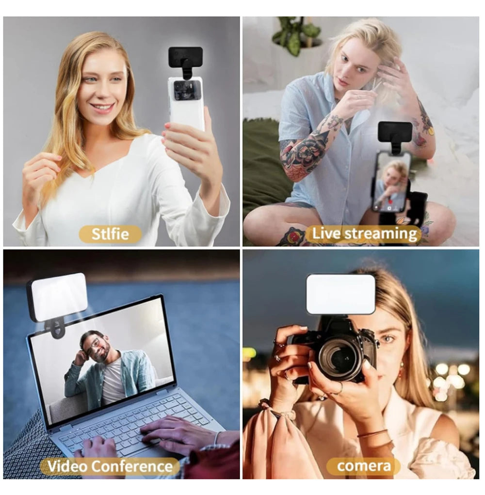 GlowClip Mini™ Portable Rechargeable Selfie Fill Light