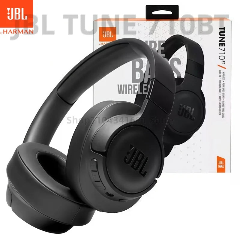 Original JBL Tune 710BT Over-Ear Bluetooth Foldable Headphones