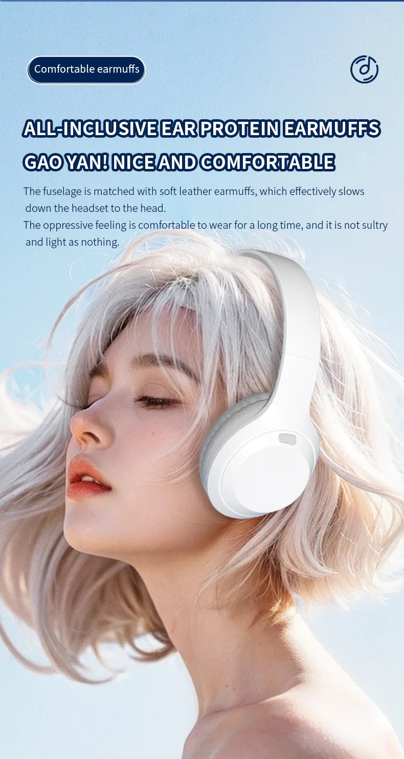 Xiaomi 5W Wireless Bluetooth Headphones with Mic | Foldable Over-Ear Headset