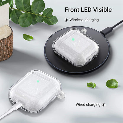 Glitter TPU AirPods Case with Keychain (Pro 2/3/2/1)