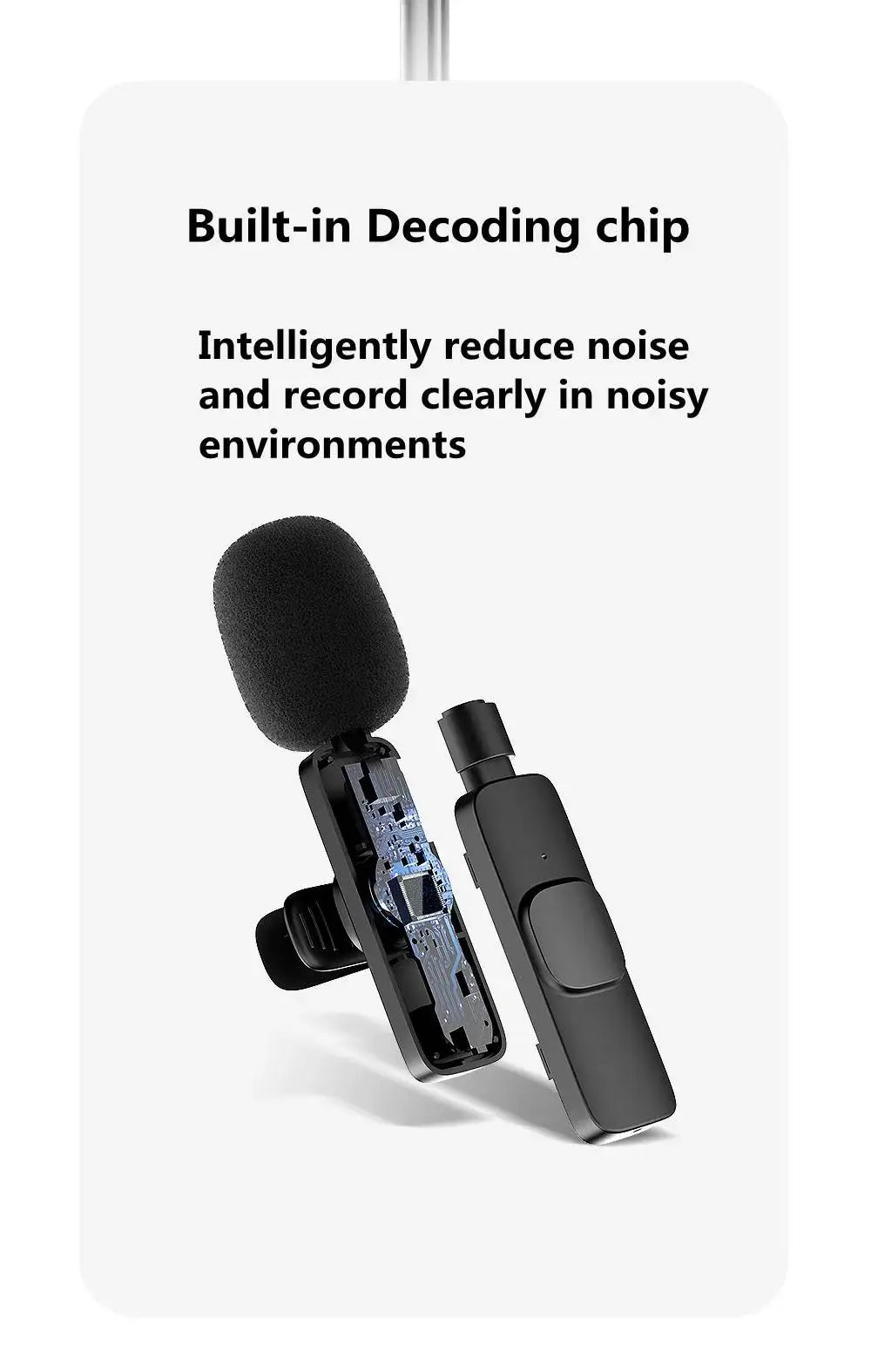AirMic Mini™ Wireless Lavalier Microphone for iPhone & Android