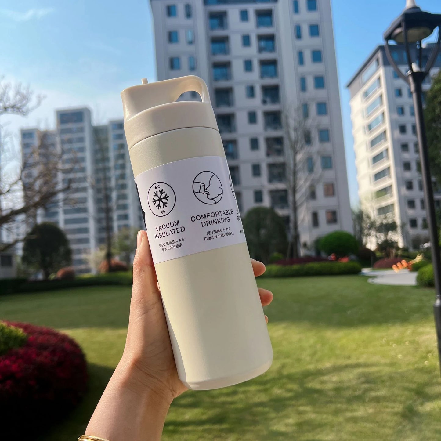 Stainless Steel Thermos Bottle – Portable Insulated Cup, 550ml