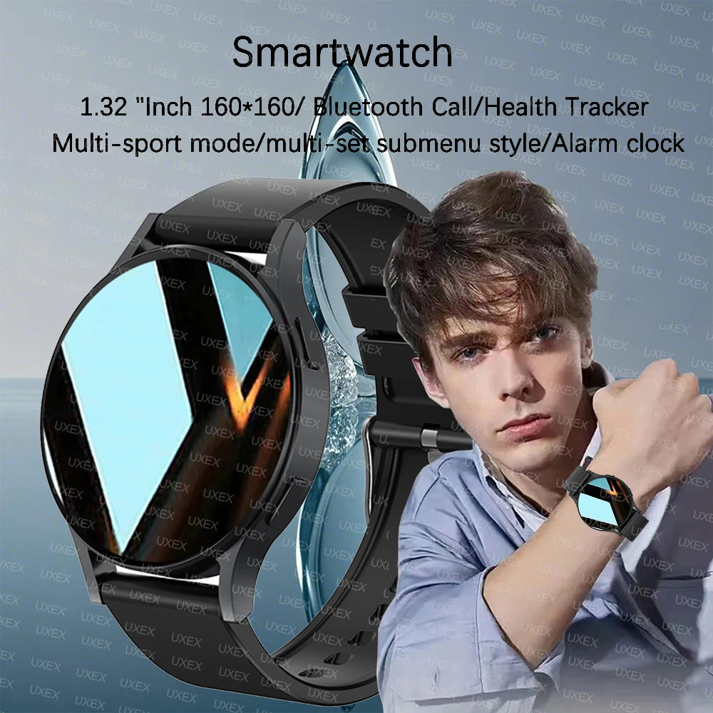 2025 Smart Business Watch for Men, 1.32” Bluetooth Call, Health Monitor, Fitness Tracker