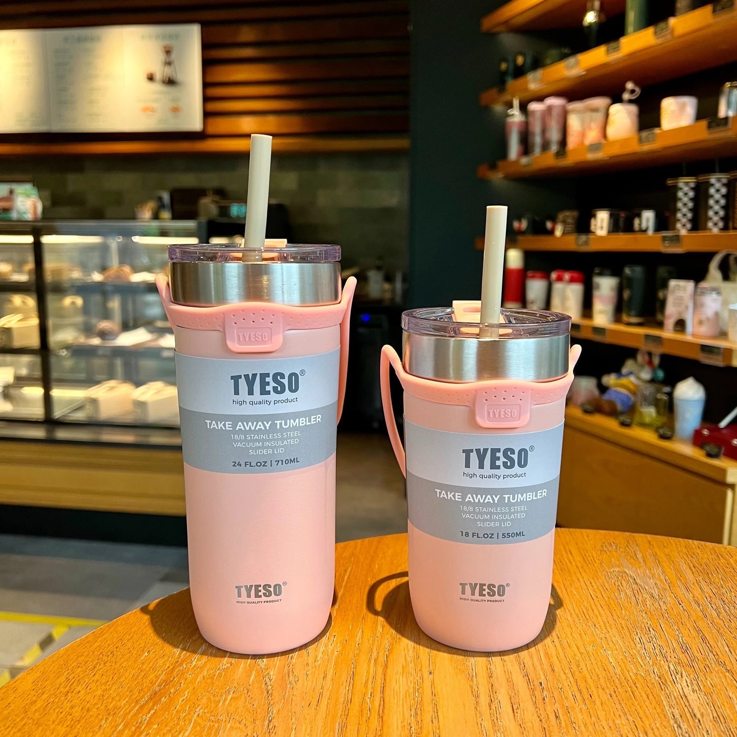 Stainless Steel Coffee Mug – Double Thermos Bottle, 550/710ml