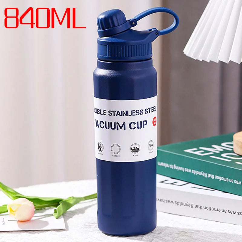 Stainless Steel Thermos Bottle – Large Capacity 840ml