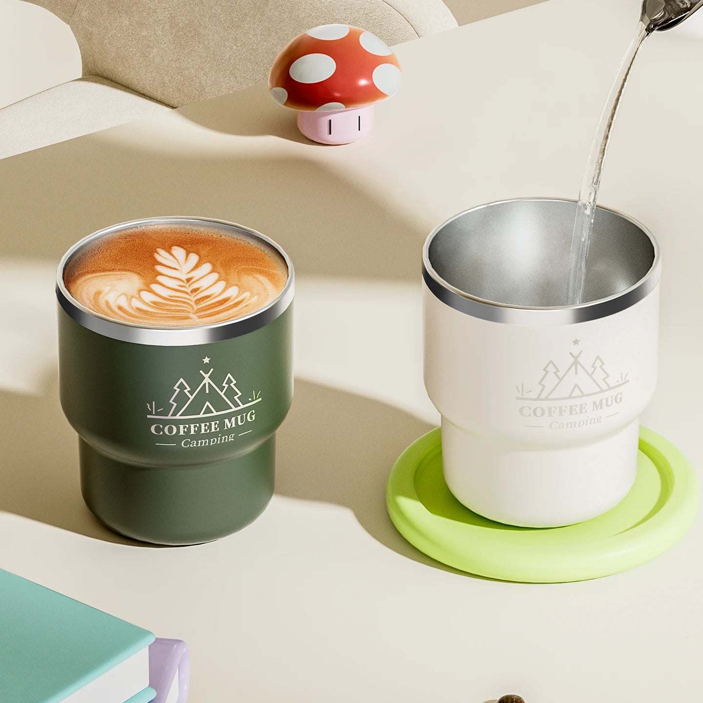 Thermal Cup a 304 Stainless Steel Double Layer Insulated Mug, 400ml