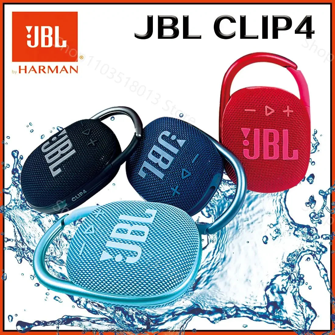 JBL Clip 4 Portable Bluetooth Speaker