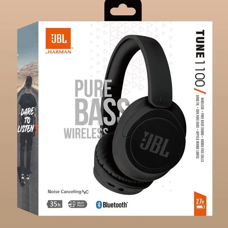 JBL TUNE 1100 Wireless Bluetooth Headphones with Mic | Foldable Over-Ear Headset