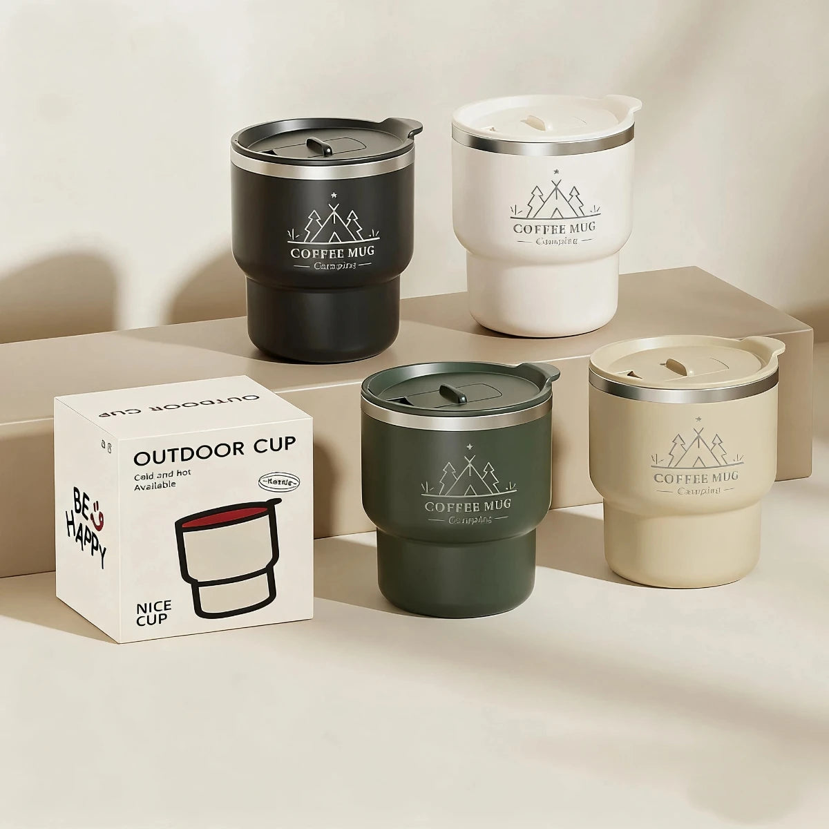 Thermal Cup a 304 Stainless Steel Double Layer Insulated Mug, 400ml