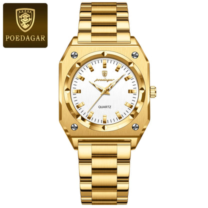 POEDAGAR Luxury Square Women’s Quartz Watch