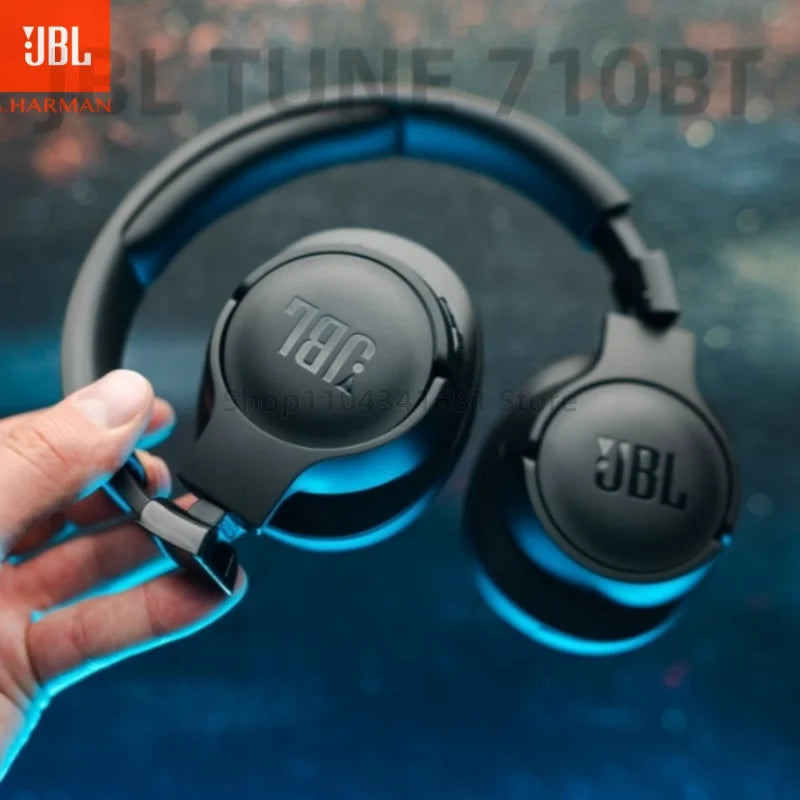 Original JBL Tune 710BT Over-Ear Bluetooth Foldable Headphones