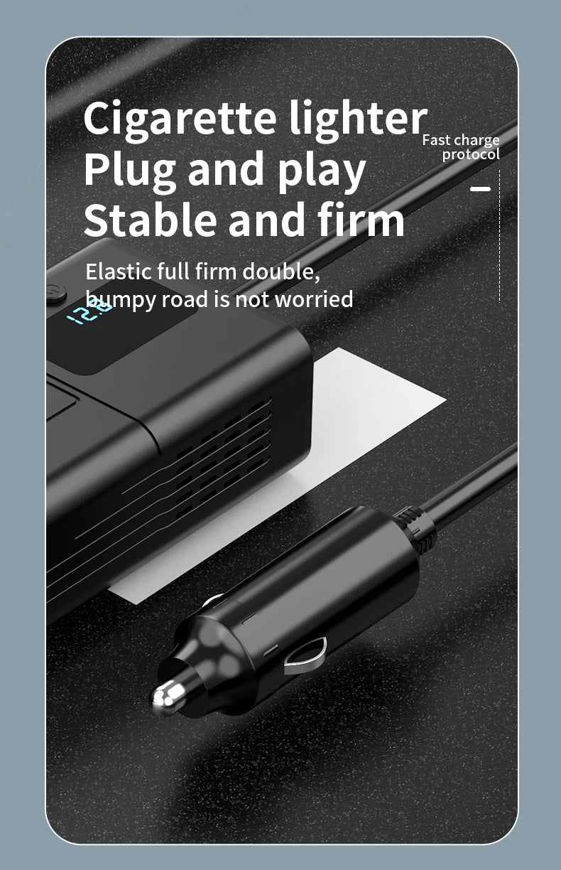 Car Inverter Car Cigarette Iighter 12v Can Be Converted To 110v Or 220v Power Conversion Fast Charger Car Socket Multi-Function