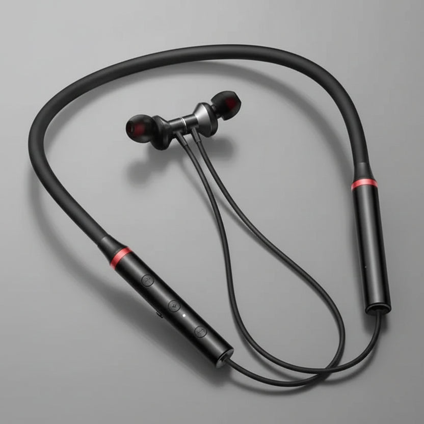 Lenovo wireless earbuds with a gray background