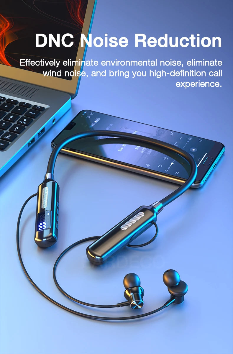 EARDECO Sports Chip Bluetooth Earphones, Waterproof, Steps & Calorie Tracker