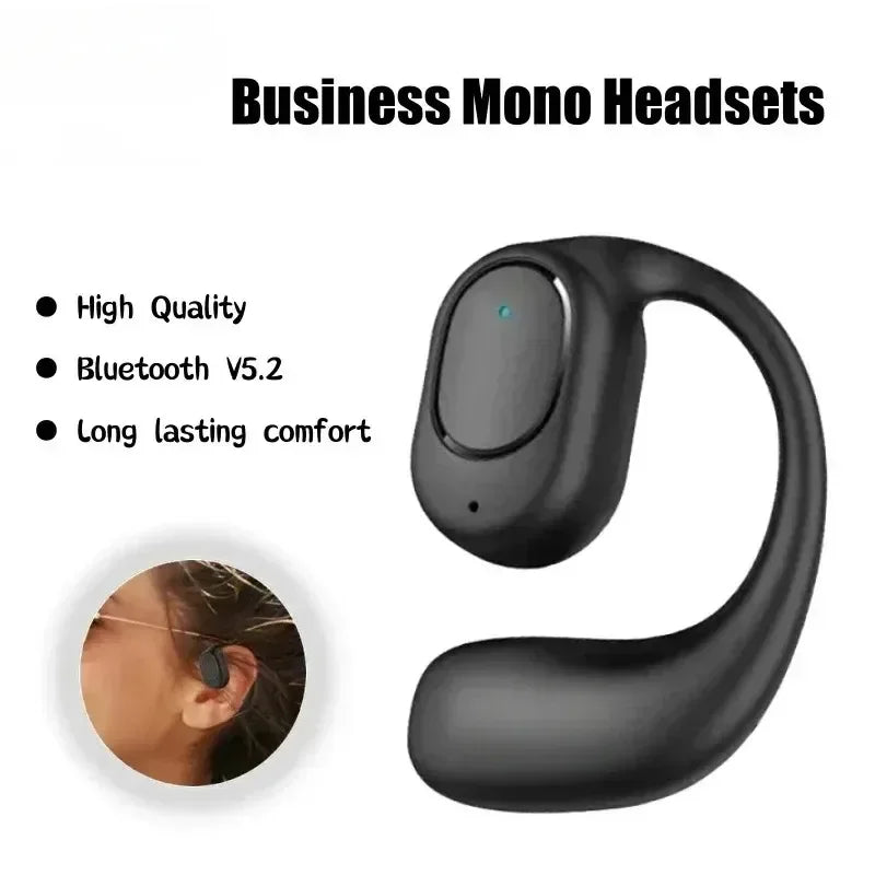 EOENKK Single Ear Wireless Bluetooth Headphone | Left Ear Sports and Driving Earphone with Mic