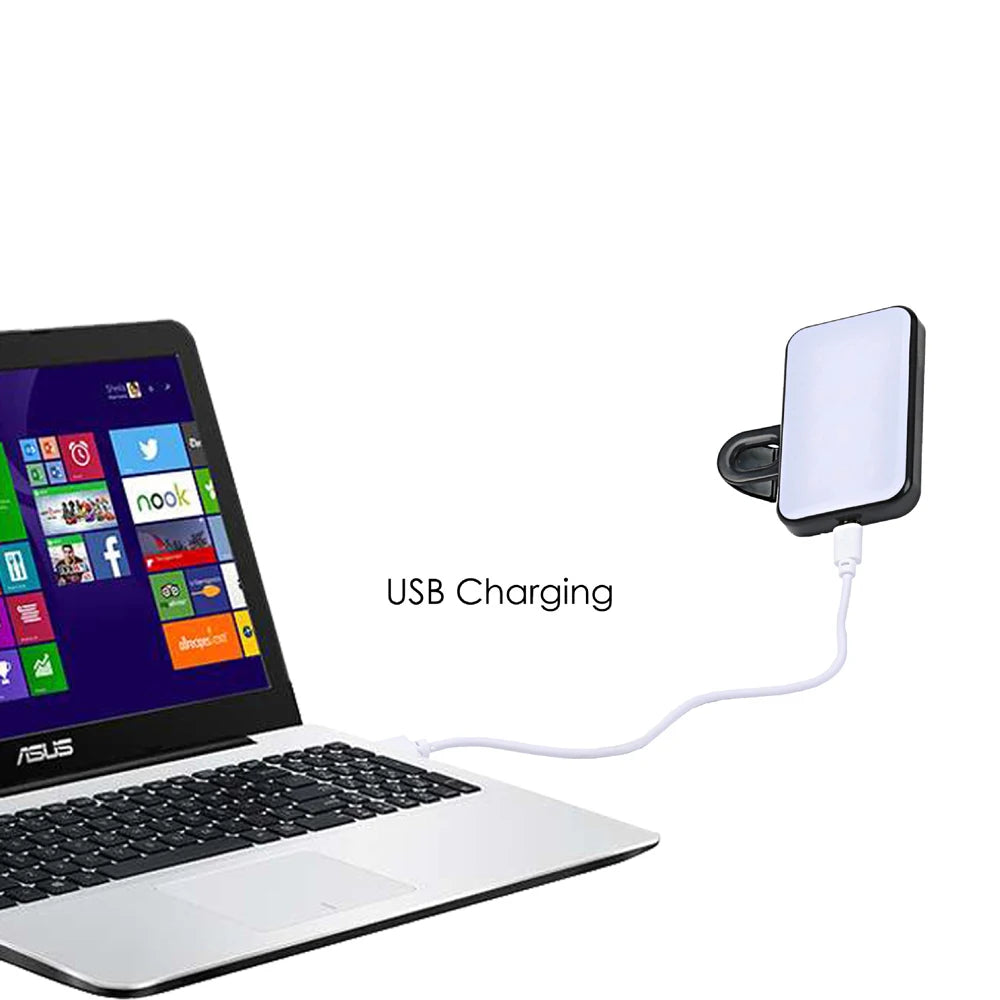 GlowClip Mini™ Portable Rechargeable Selfie Fill Light