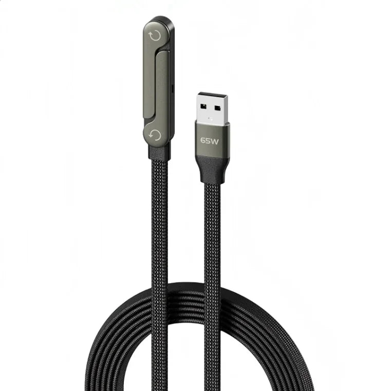 Ultra-Fast Type-C USB Charging Cable with Foldable Phone Holder