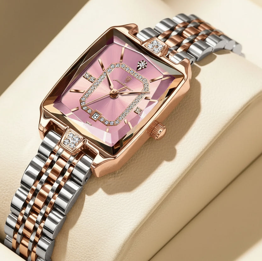 POEDAGAR Luxury Rectangle Women’s Quartz Watch
