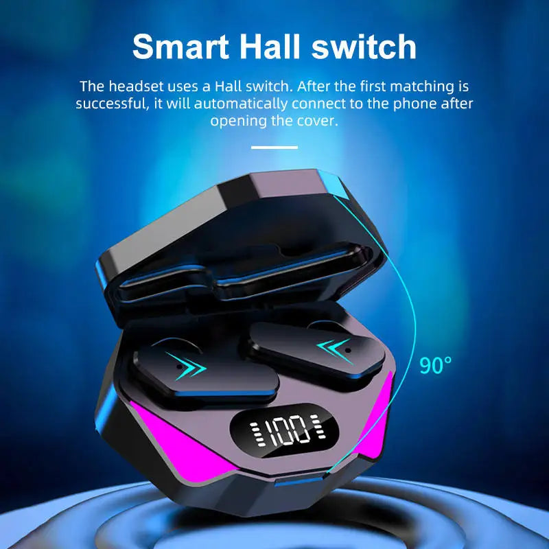 XYJS TWS Wireless Bluetooth Earphones with LED Display