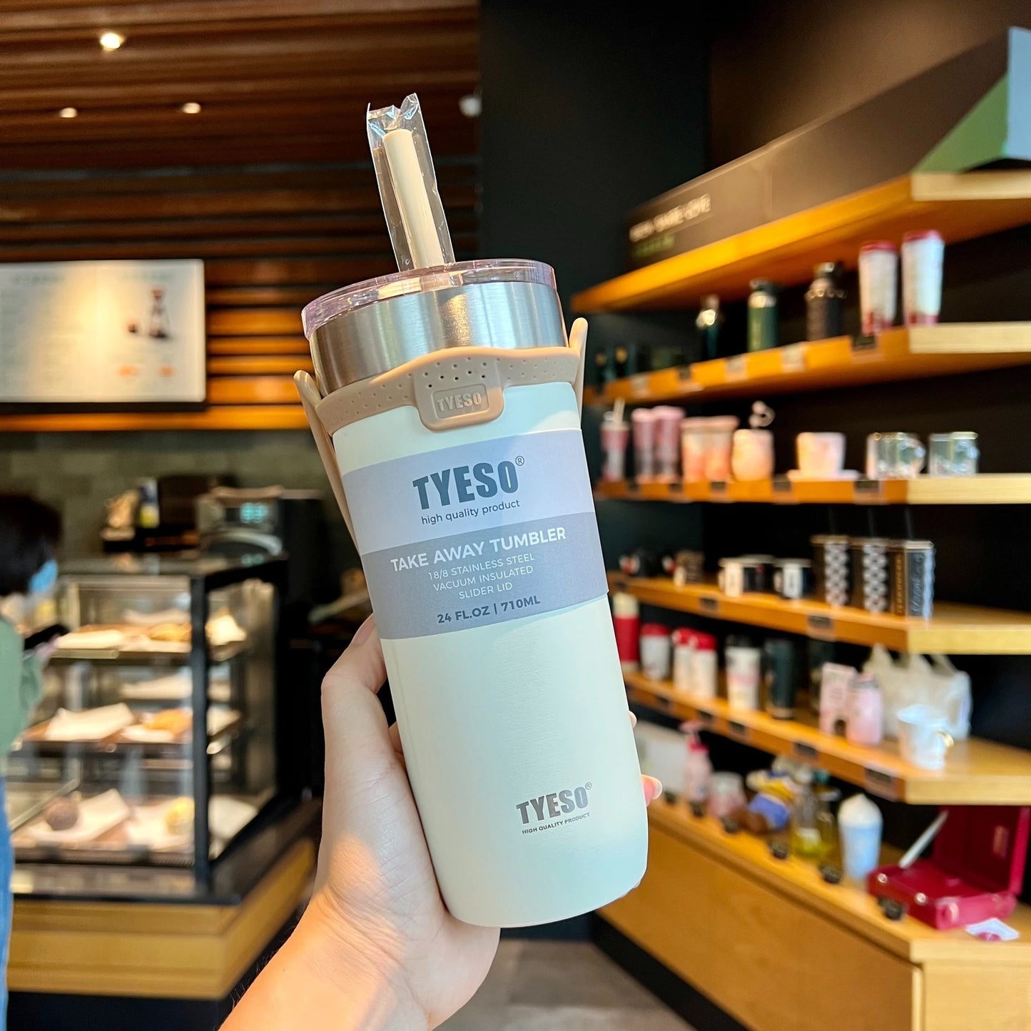 Stainless Steel Coffee Mug – Double Thermos Bottle, 550/710ml