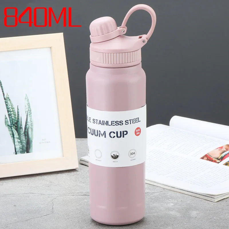 Stainless Steel Thermos Bottle – Large Capacity 840ml
