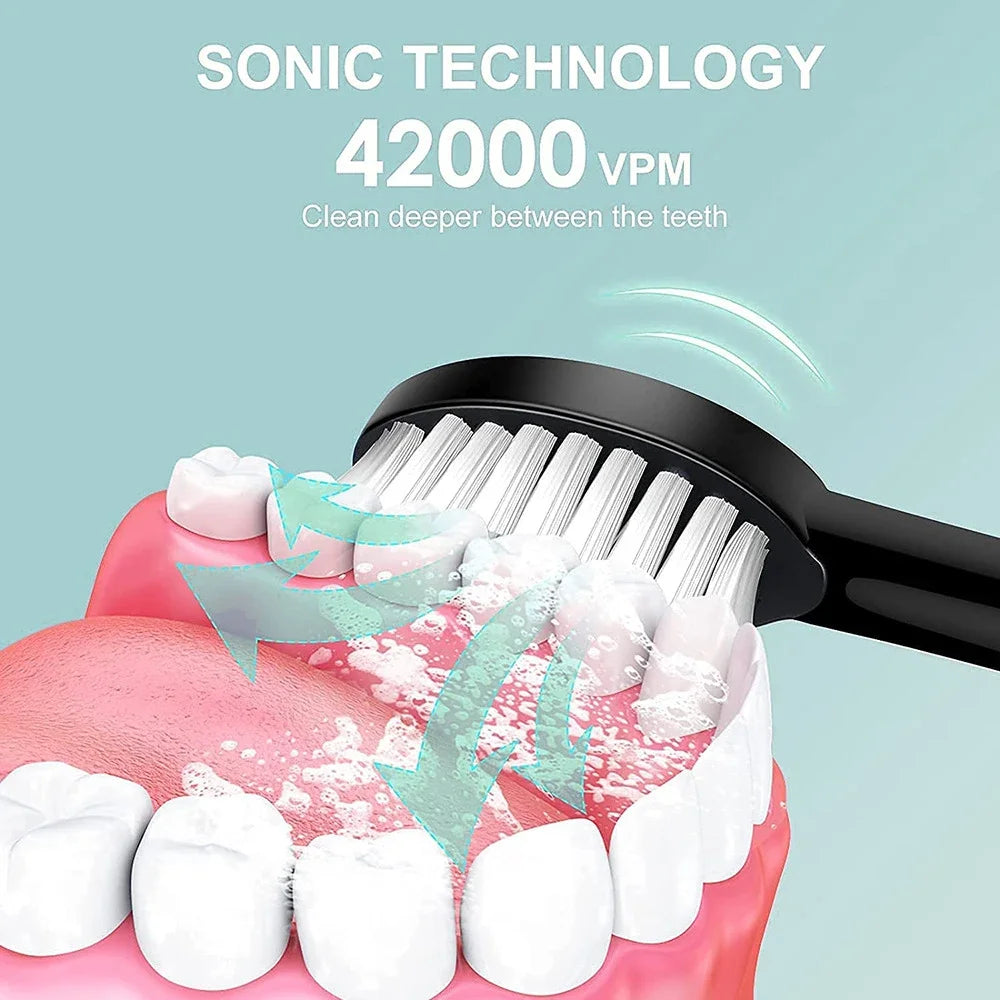 Sonic Electric Toothbrush: Smart, Rechargeable & Whitening