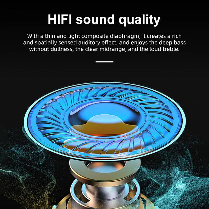 XYJS TWS Wireless Bluetooth Earphones with LED Display