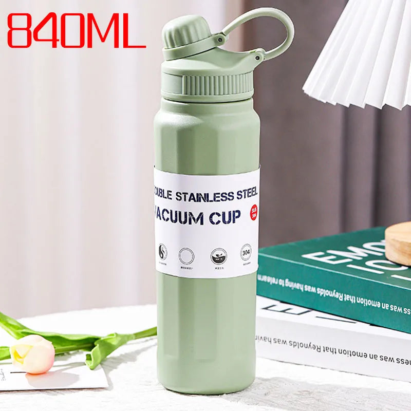 Stainless Steel Thermos Bottle – Large Capacity 840ml