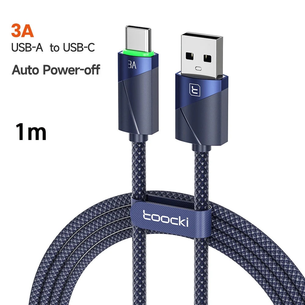 Toocki 3-in-1 USB C Cable Fast Charging for iPhone and Android