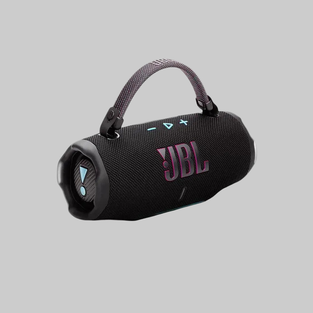 Black JBL speaker with colorful shopping carts and 'Hot Selling Products' text on a white background