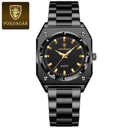 POEDAGAR Luxury Square Women’s Quartz Watch