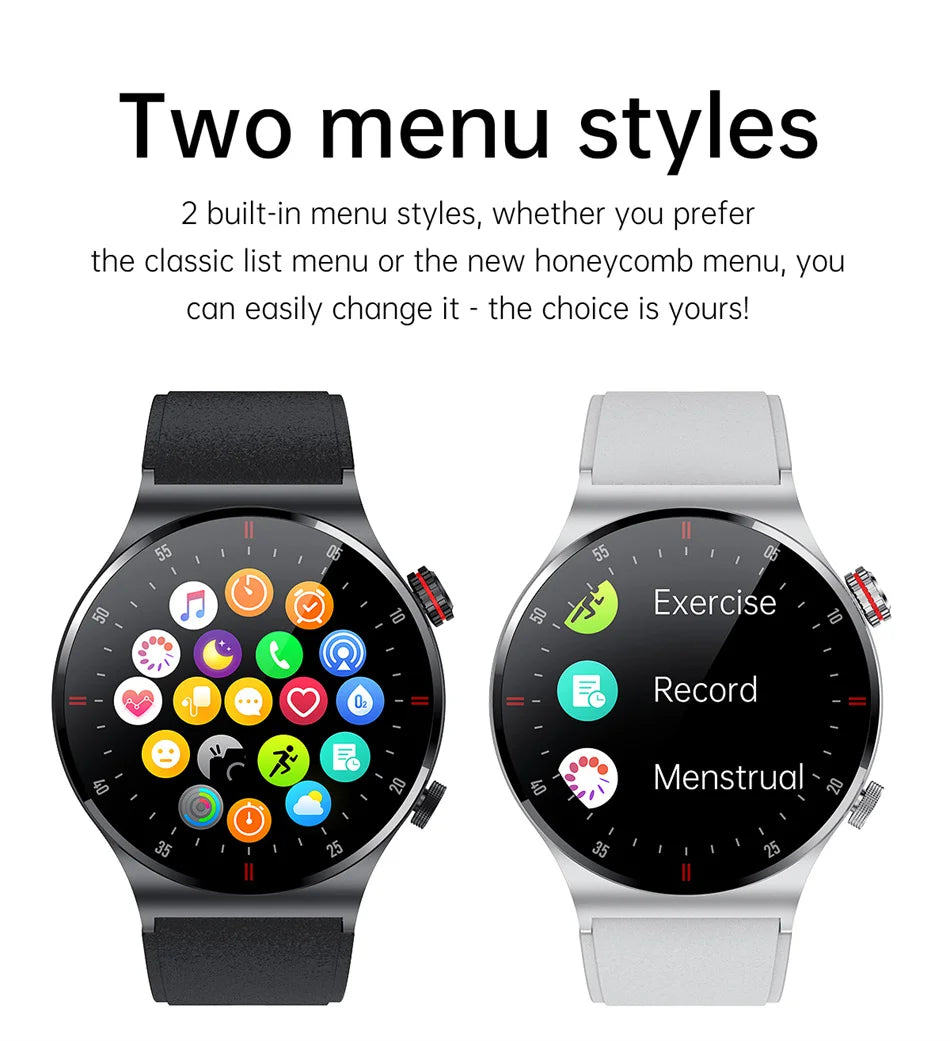 ChiBear NFC Smart Watch Men AMOLED GPS Bluetooth Call