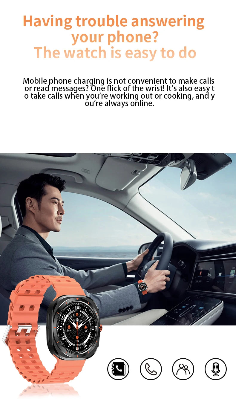 LAXASFIT Men’s AMOLED Smart Watch