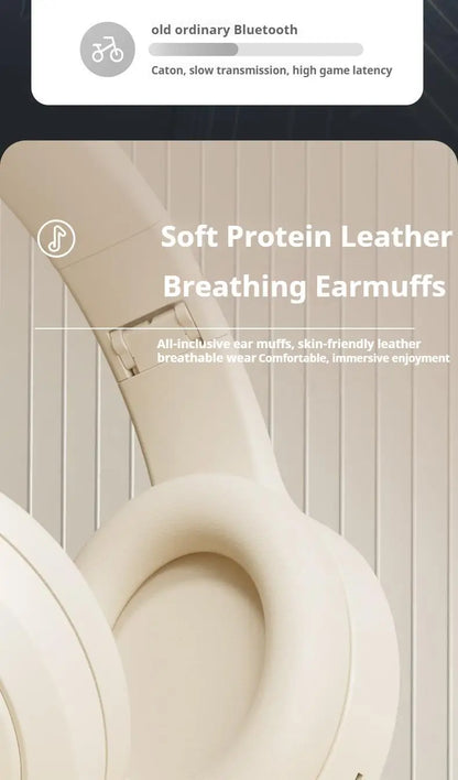 Wireless Bluetooth 5.3 Over-Ear Headphones with Mic | HIFI Stereo Gamer Headset TF/AUX Music Player