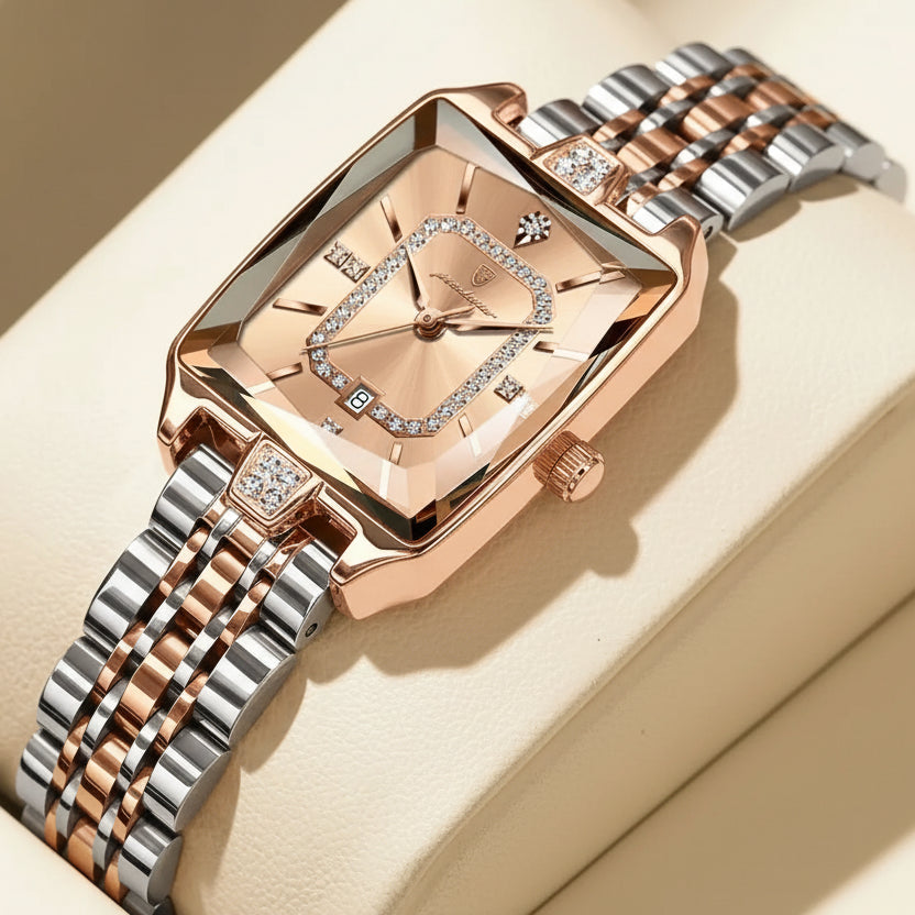 POEDAGAR Luxury Rectangle Women’s Quartz Watch