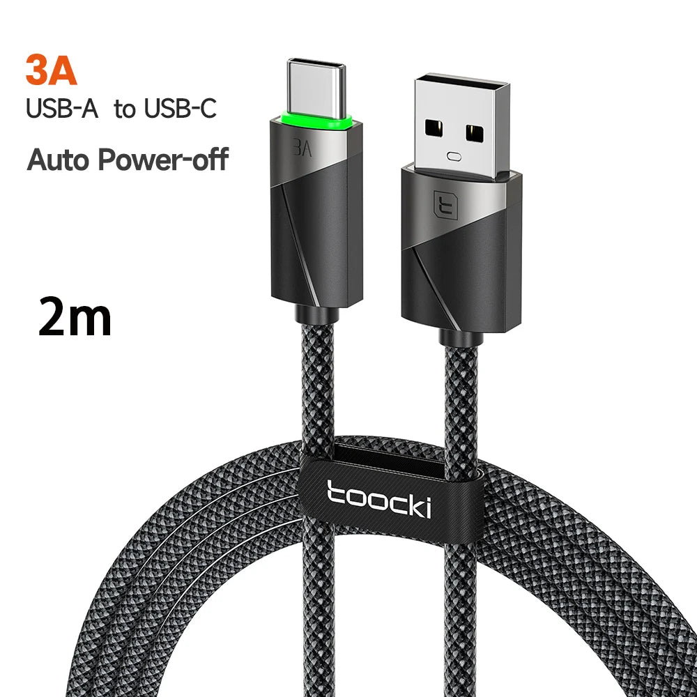 Toocki 3-in-1 USB C Cable Fast Charging for iPhone and Android